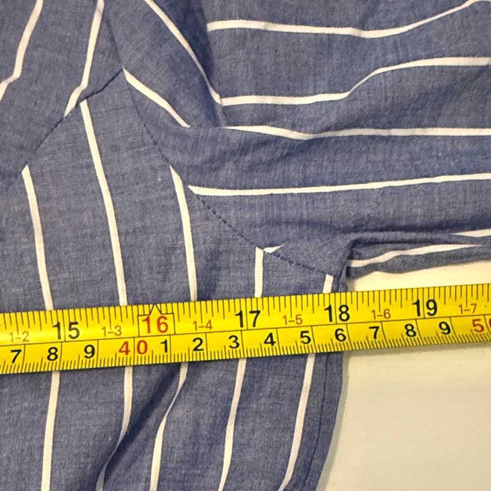 VENUS Blue and White Striped Long Sleeve Dress - Picture 5 of 7